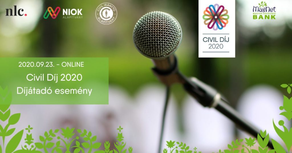Civil Díj 2020 - Díjátadó esemény